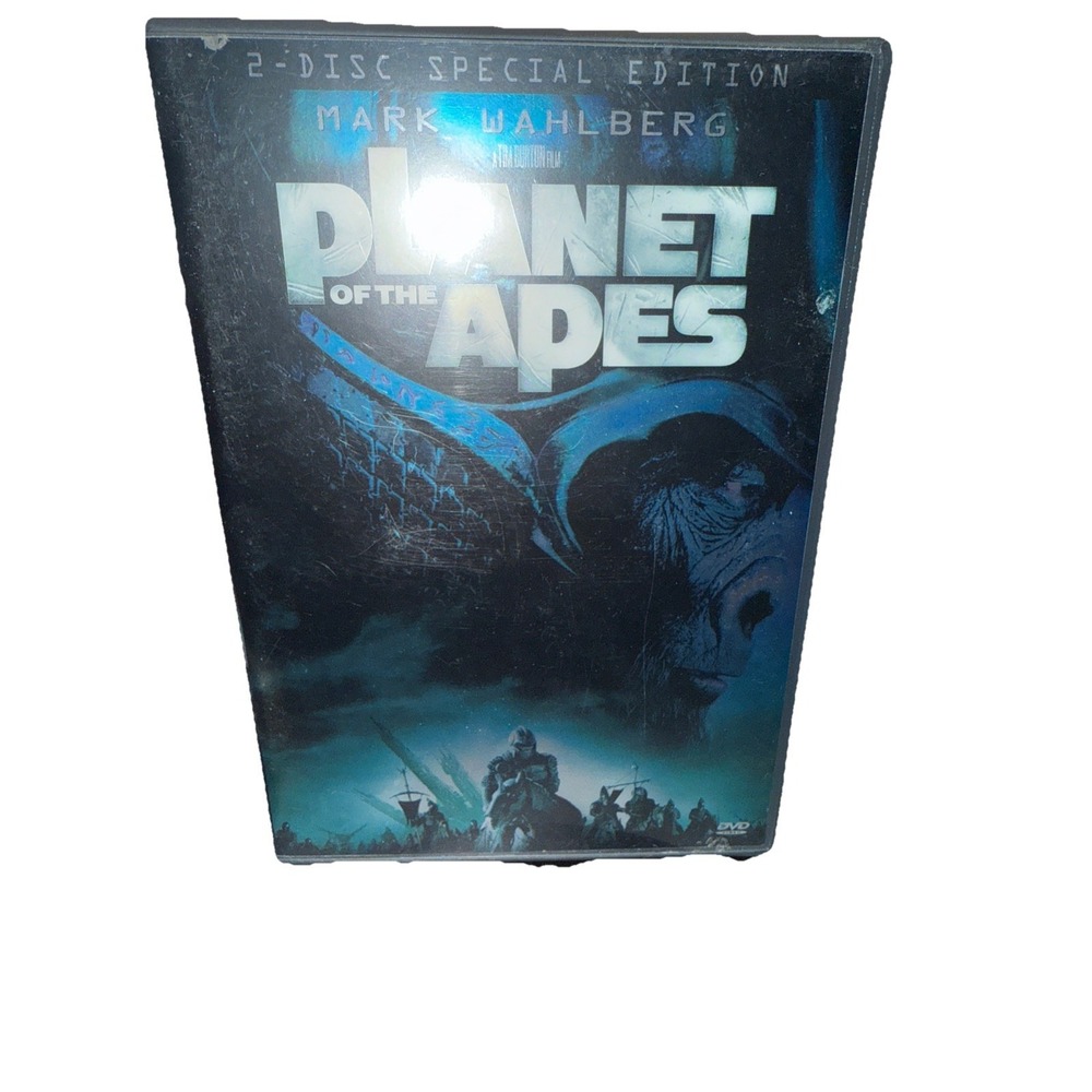 Planet of the Apes (DVD, 2001, 2-Disc Set) Mark Wahlberg